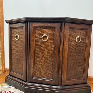 Elegant Brown Corner Cabinet